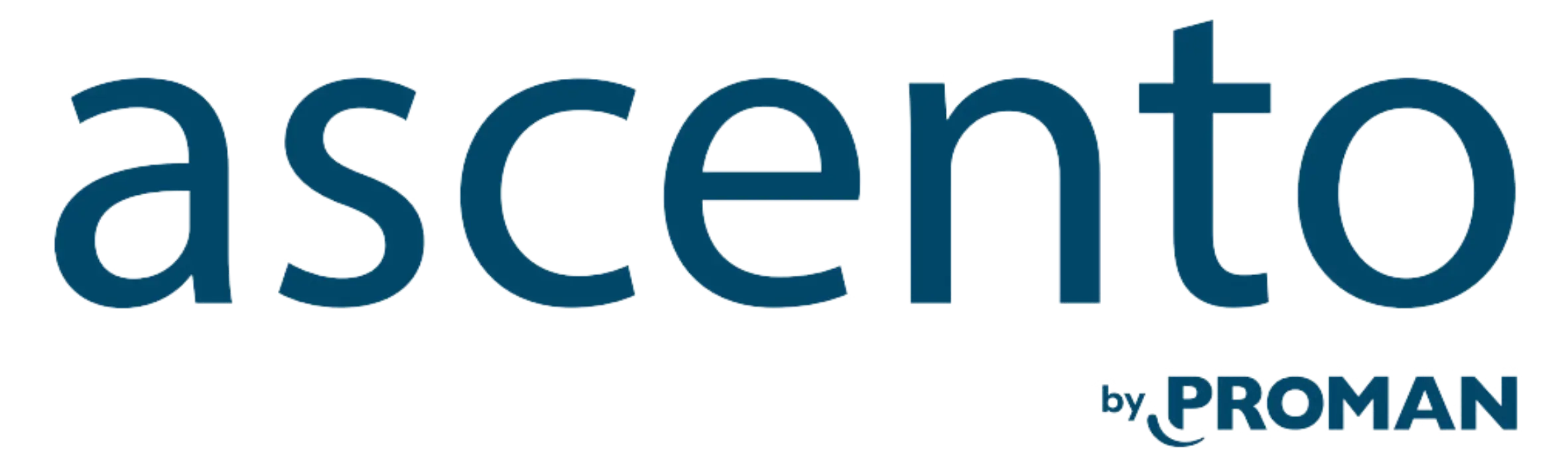 Blauw logo van ascento