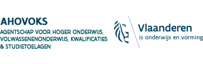Logo van agentschap voor hoger onderwijs, volwassenonderwijs, kwalificaties en studietoelagen